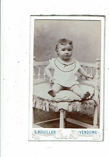 Photographie cdv bébé - cdv, sur