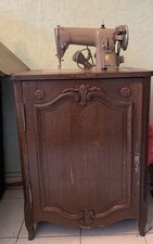 Machine A Coudre Singer 191B Vieux Rose Vintage Dans Son Meuble