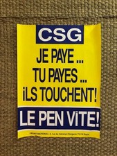 Affiche FN FRONT NATIONAL LE