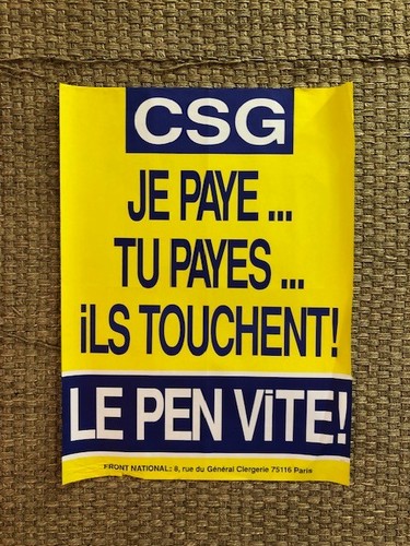 Affiche front national - affiche, le