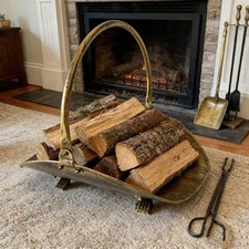 Porte-bûches de cheminée