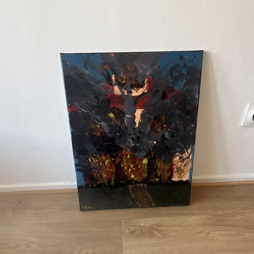 Tableau abstrait sur toile - ,