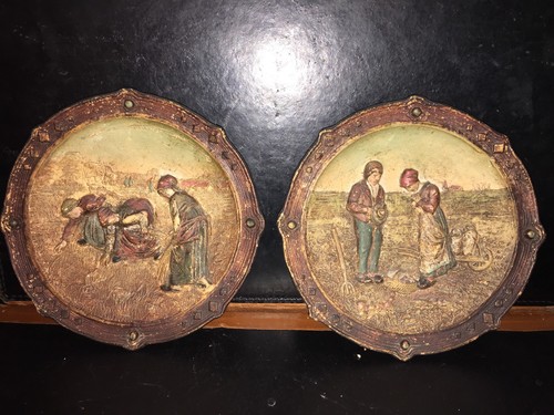 Paire assiettes terre - paire, d’assiettes