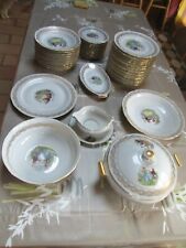 SERVICE TABLE FRAGONARD VERITABLE PORCELAINE