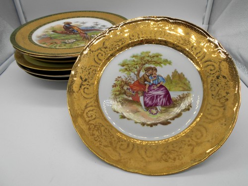 Lot assiettes scene - 8,