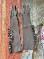 Long leather gloves antique