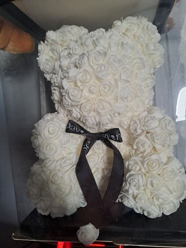Ours fleurs roses - en,