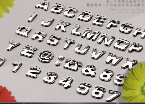 Lettre autocollant sticker - 3d,
