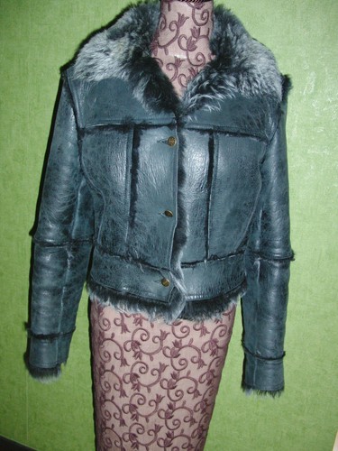 Blouson cuir retourne - cuir, agneau