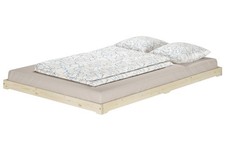 Lit futon bois naturel très