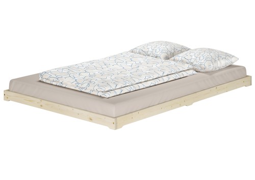 Lit futon bois - , naturel