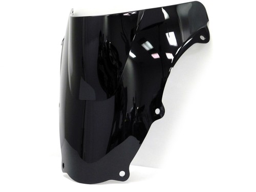 Black double bubble windscreen - black,