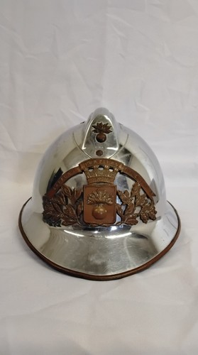 Ancien casque sapeur - ancien, de
