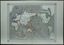 1850ca - Planisphère & Carte