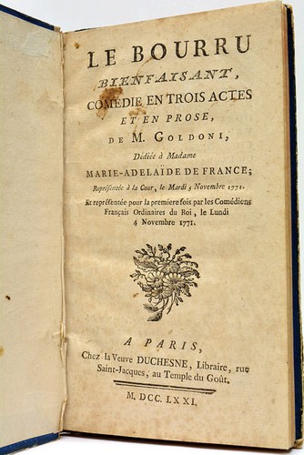 Goldoni bourru bienfaisant - bourru,