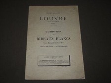 1800'S GRANDS MAGASINS DU LOUVRE FRENCH CATALOGUE - RIDEAUX BLANCS - FR 1266