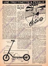 1956 DIY CHILDREN PEDAL DRIVEN SCOOTER