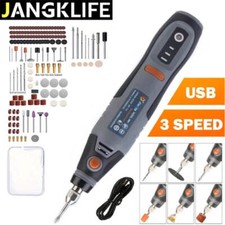 JANGKLIFE USB Cordless Rotary Tool Dremel Mini Drill Engraving Pen Electric Mini