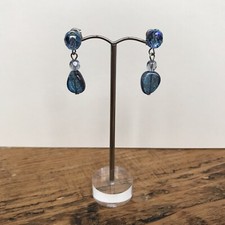 Linea Raffaelli Designer earrings in blue stones.