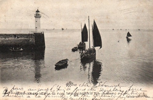 Cpa belle ile - belle-ile, (morbihan)