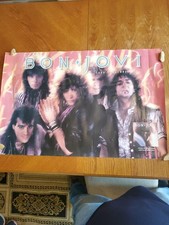 Bon Jovi 1985 7800* Fahrenheit Promo Poster Sambora Bryan Torres Such Group Shot