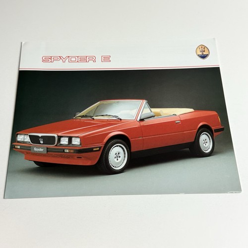 Maserati spyder 6p - e, /