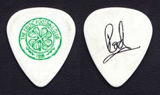 Canne Stewart Celtic Football Club Signature Blanc Guitare Pick - 2008 Tour