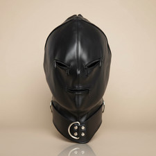 MASQUE INTÉGRALE CUIR CAGOULE