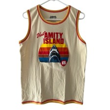  Jaws Amity Island 50Th Anniversary Universal Studios Sunrise New Tank Top M