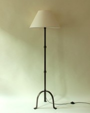 Lampadaire brutaliste en fer