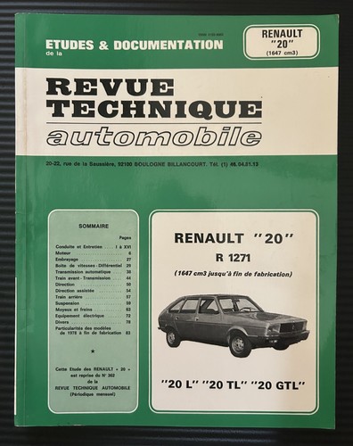 Revue technique - revue,