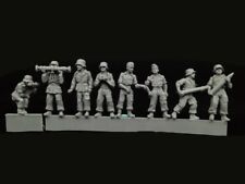 1/72 Resin Figure Model Kity Artillery Group Soldiers 8 Figures Unpainted