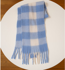 Echarpe d'hiver épaisse bleu