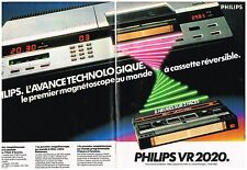 1981 PHILIPS VR VCR 2020 (2 pages) ADVERSISING ADVERTISEMENT