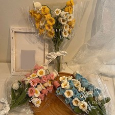 Produit Fini Fleurs Artificielles Bricolage Laine Crochet Haute Qualité Hôtels