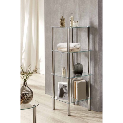 étagère niveaux verre - 4, en