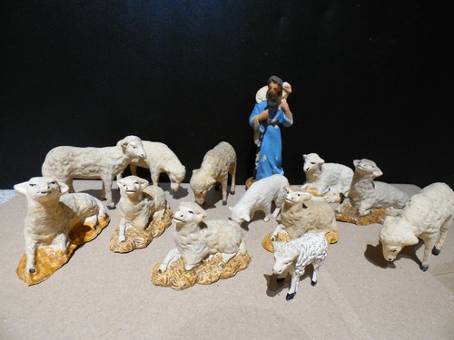 Lot ancien santon creche - , de