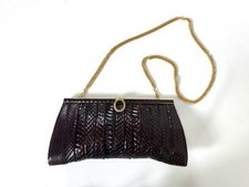 Sac à main baguette en cuir