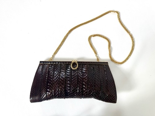 Sac main baguette cuir - main,