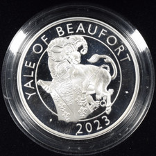 2023 YALE OF BEAUFORT GREAT BRITAIN 2 POUNDS 1 OZ. SILVER PROOF ~ ORIGINAL BOX!