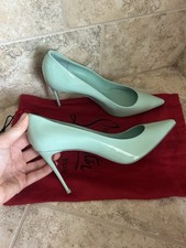 New Christian Louboutin Heels Oxy - Kate 85MM Patent Leather Pumps Size 38