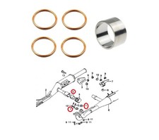 Honda GL 1100 Goldwing Collecteur connexion joints de silencieux d'échappement