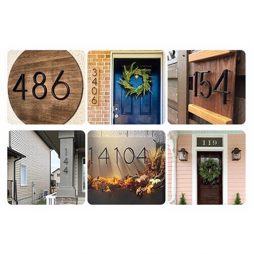 Numéros maison acier - numéros,