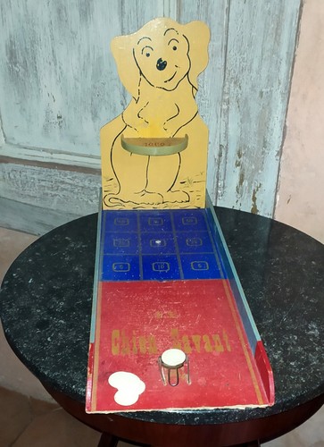 Ancien jeu bois chien - ancien,