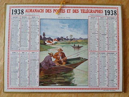 Calendrier ptt almanach de - ptt,
