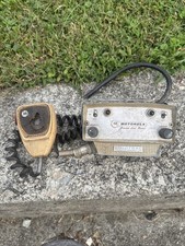 Motorola Motrac 2-way FM Radio w/ Head Unit, & Mic Vintage Rare Untested As Is