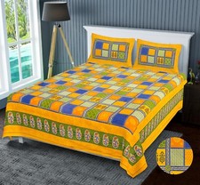 Drap de lit designer Home Decor Chase 2 housses imprimées à la main pour lits...