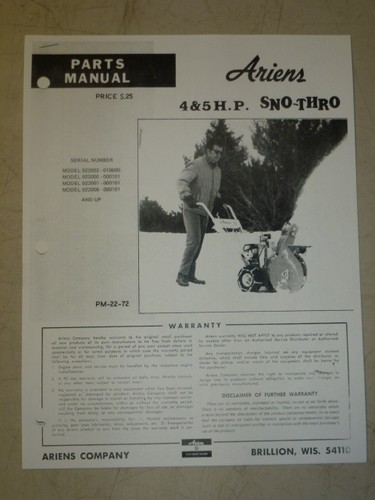 Ariens sno thro p - ariens,