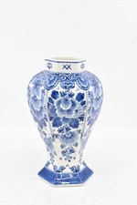 Céramique Vase Floral Bleu