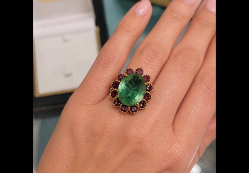 Bague émeraude zambie - Émeraude, &